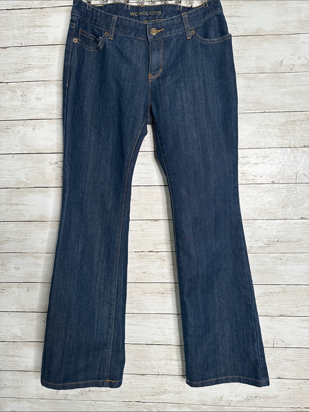 Michael Kors Dark Wash Indigo Flare Jeans - Women's size 4P